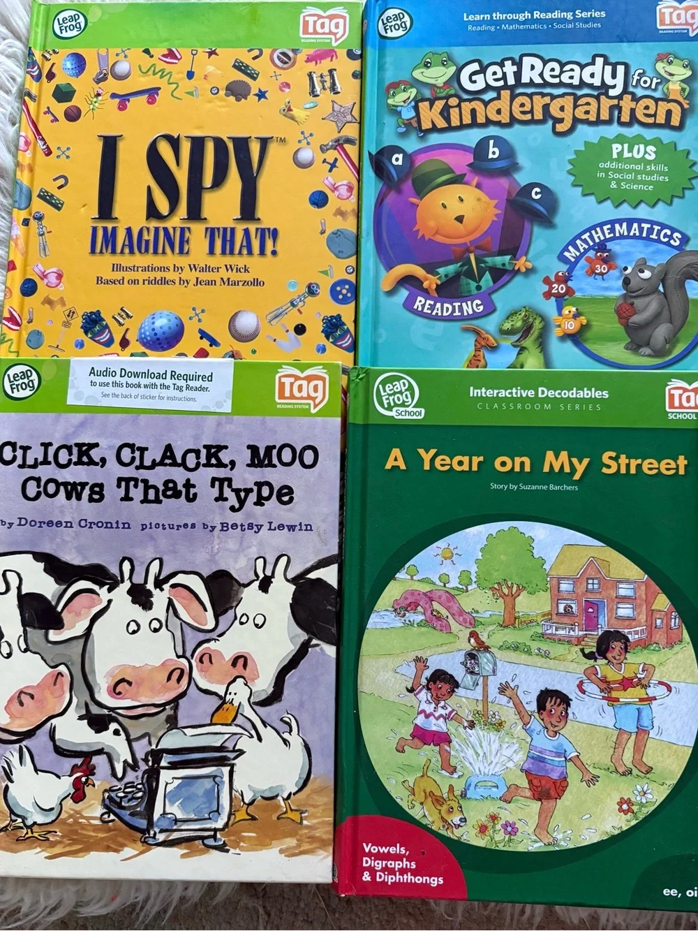 Lot of 20 Leap Frog Tag Interactive Books Early Learning Reading Chart Stickers